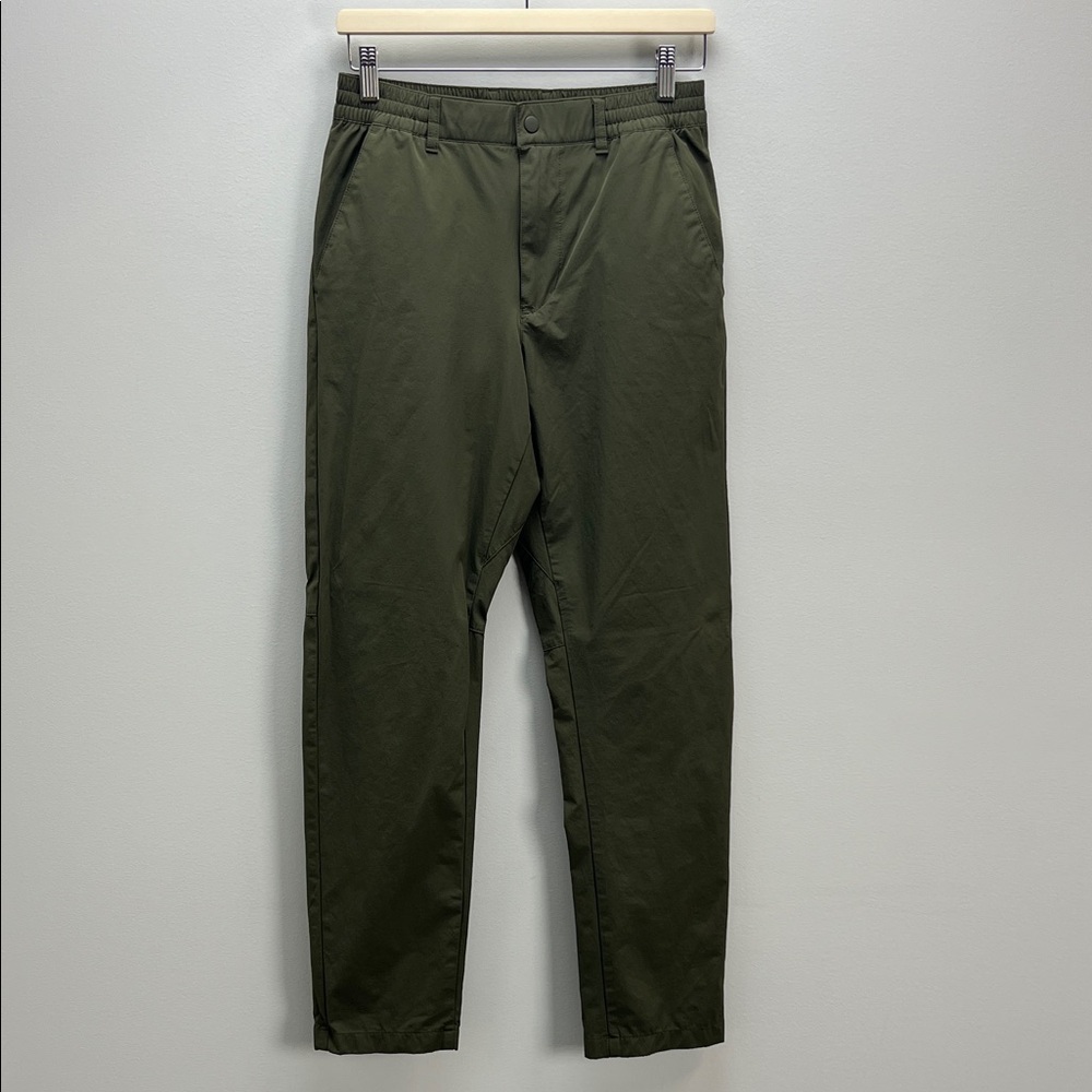 Uniqlo Ultra Stretch Pants Nylon Spandex Green Performance Stretchy Womens Small